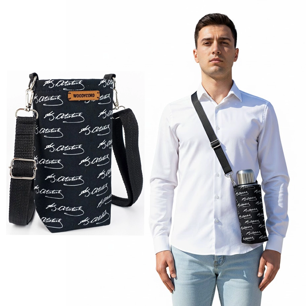 Atatürk%20İmzalı%201%20Litrelik%20Matara%20Kılıfı%20Su%20Şişesi%20Taşıma%20Çantası%20Water%20Bottle%20Bag