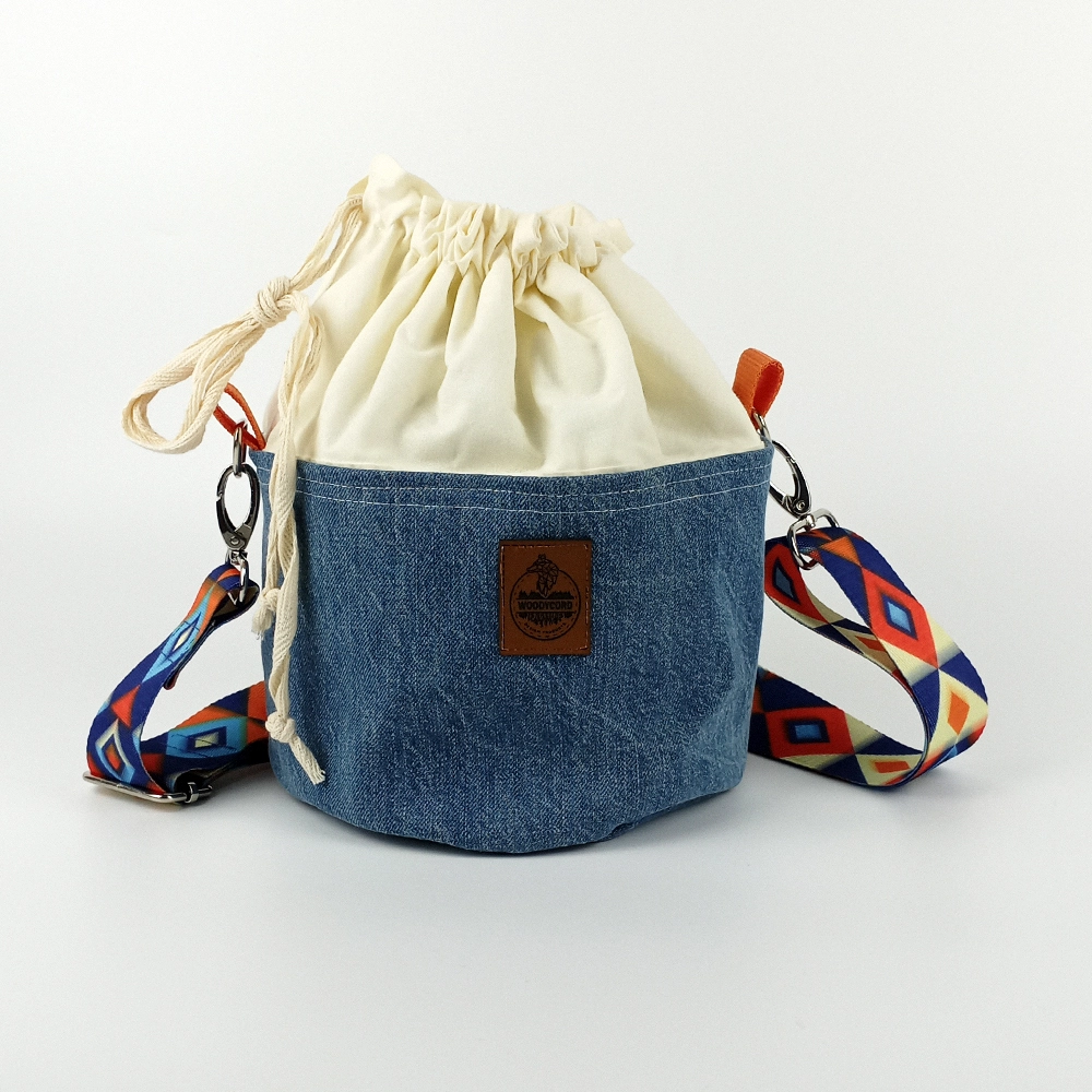 Woodycord%20El%20Yapımı%20Bucket%20Kot%20Çanta