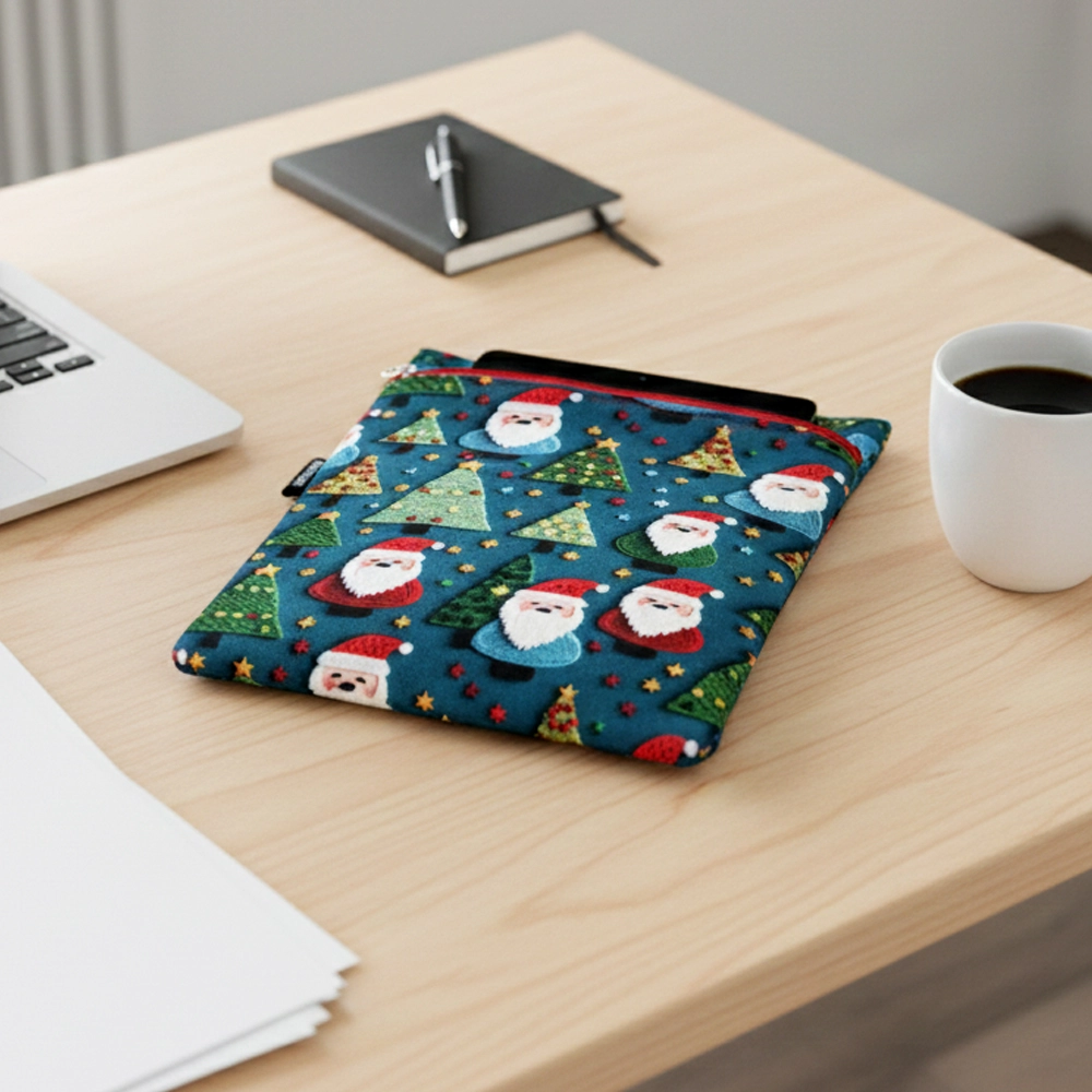 Woodycord%20El%20Yapımı%203D%20Noel%20Baba%20ve%20Çam%20Ağacı%20Kitap%20ve%20Tablet%20Kılıfı%20(21x27%20cm)
