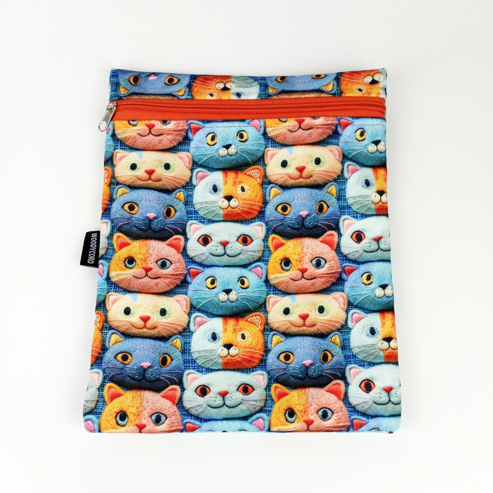 Woodycord%20El%20Yapımı%203D%20Kedi%20Desenli%20Kitap%20ve%20Tablet%20Kılıfı%20(21x27%20cm)