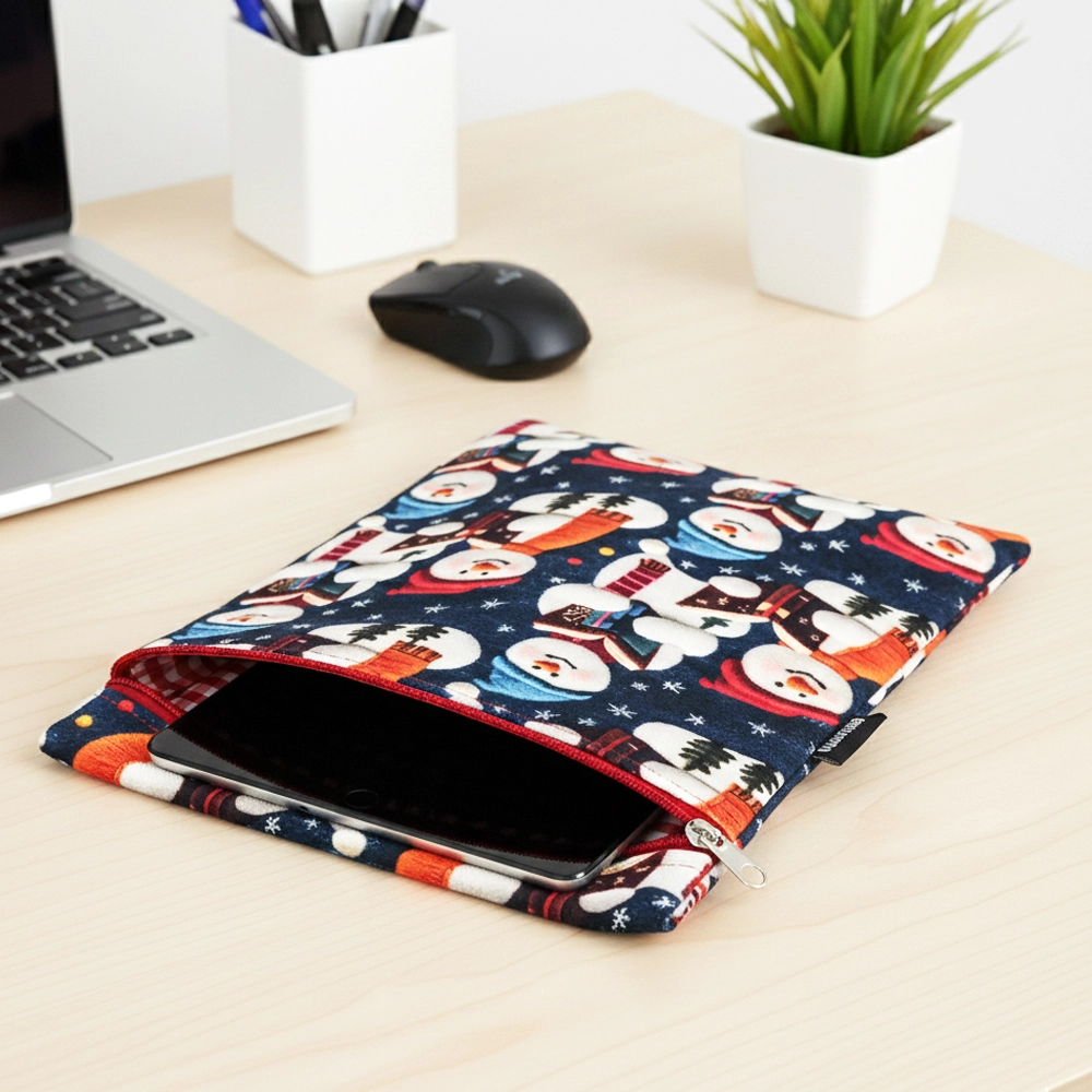 Woodycord%20El%20Yapımı%20Kitap%20Okuyan%203D%20Kardan%20Adam%20Kitap%20ve%20Tablet%20Kılıfı%20(21x27%20cm)