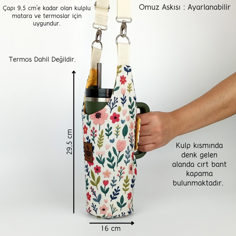 Woodycord%20Çıtı%20Pıtı%20Çiçek%20Desenli%20Termos%20Kılıfı%20Kulplu%20Model%20Quencher%20Pipetli%201,18