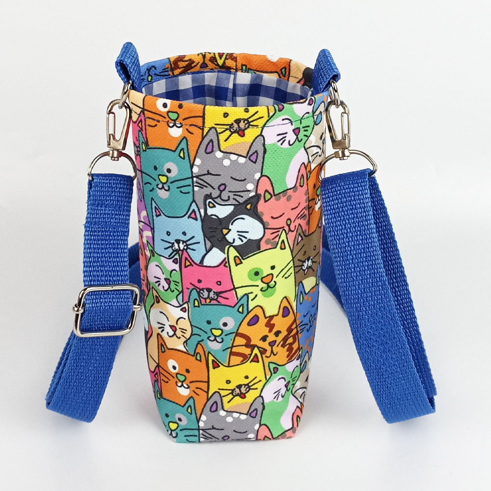 Woodycord%200,5%20Litrelik%20El%20Yapımı%20Sevimli%20Kediler%20Temalı%20Matara/Termos%20Kılıfı%20