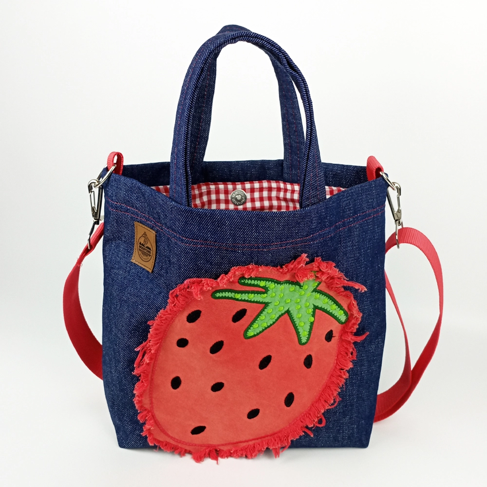 Woodycord%20El%20Yapımı%20Kot%20Çilek%20Tote%20Çanta