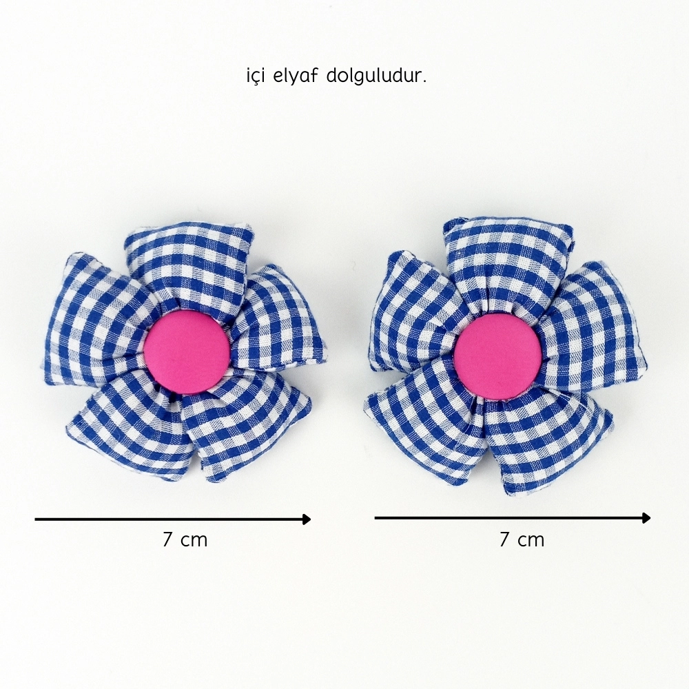 Woodycord%20El%20Yapımı%20Pofuduk%20Kareli%20İkili%20Çiçek%20Toka%20Seti