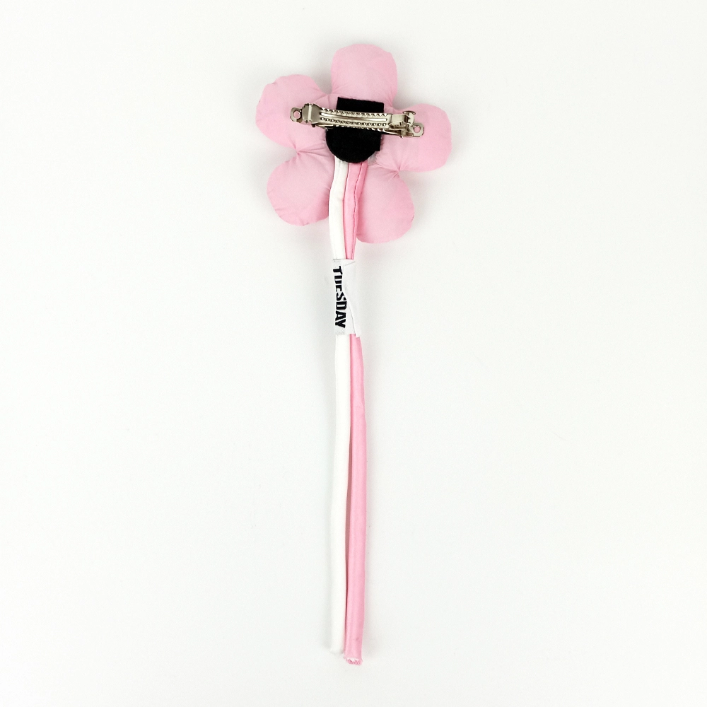 Woodycord%20El%20Yapımı%20Pofuduk%20Pembe%20Çiçek%20Figürlü%20Otomatik%20Toka