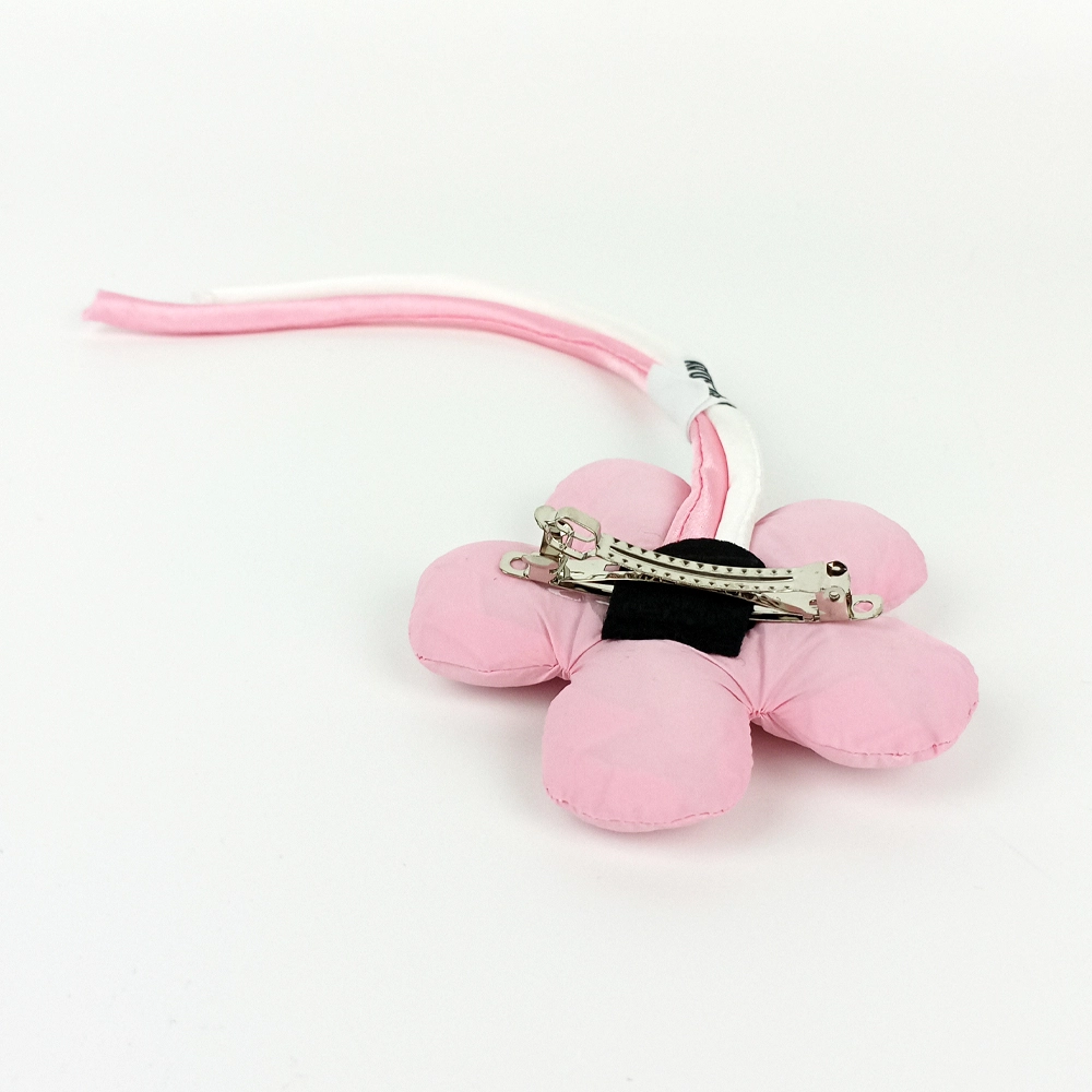 Woodycord%20El%20Yapımı%20Pofuduk%20Pembe%20Çiçek%20Figürlü%20Otomatik%20Toka