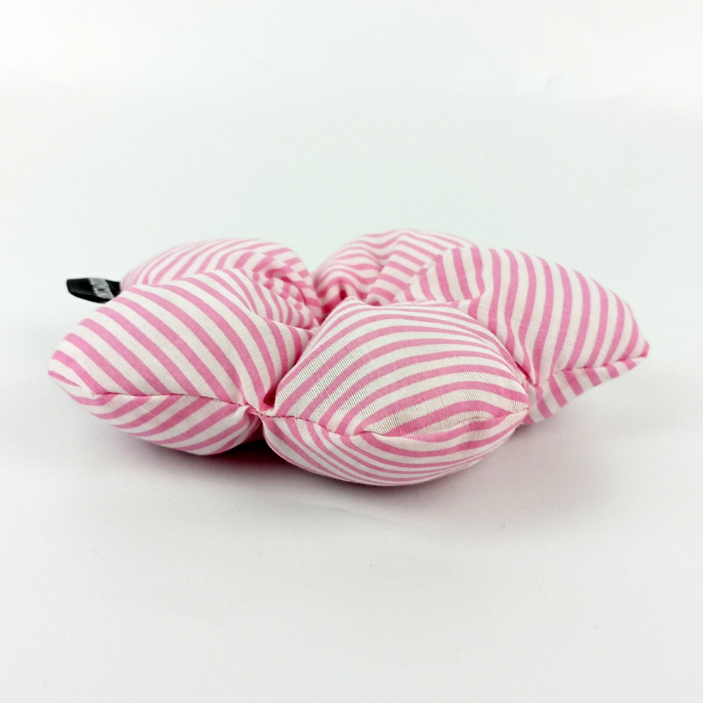 WoodyCord%20El%20Yapımı%20Çiçek%20Model%20Pofuduk%20Scrunchie%20Toka%20-%20Pembe%20Beyaz%20Çizgili