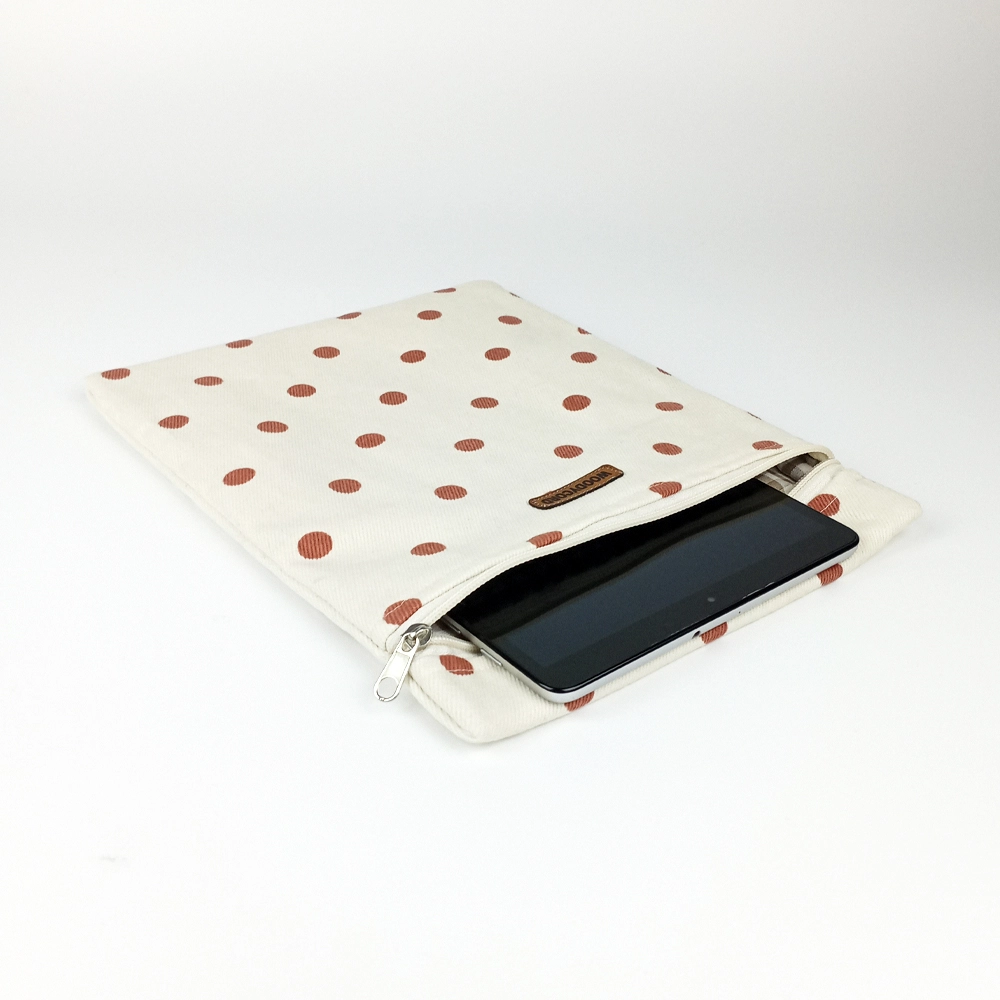Woodycord%20El%20Yapımı%20Puantiye%20Desenli%20Kitap%20ve%20Tablet%20Kılıfı