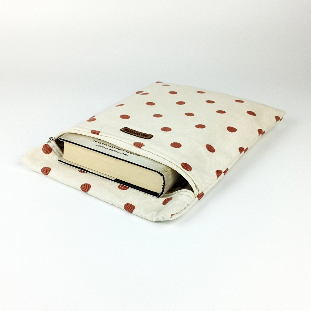 Woodycord%20El%20Yapımı%20Puantiye%20Desenli%20Kitap%20ve%20Tablet%20Kılıfı