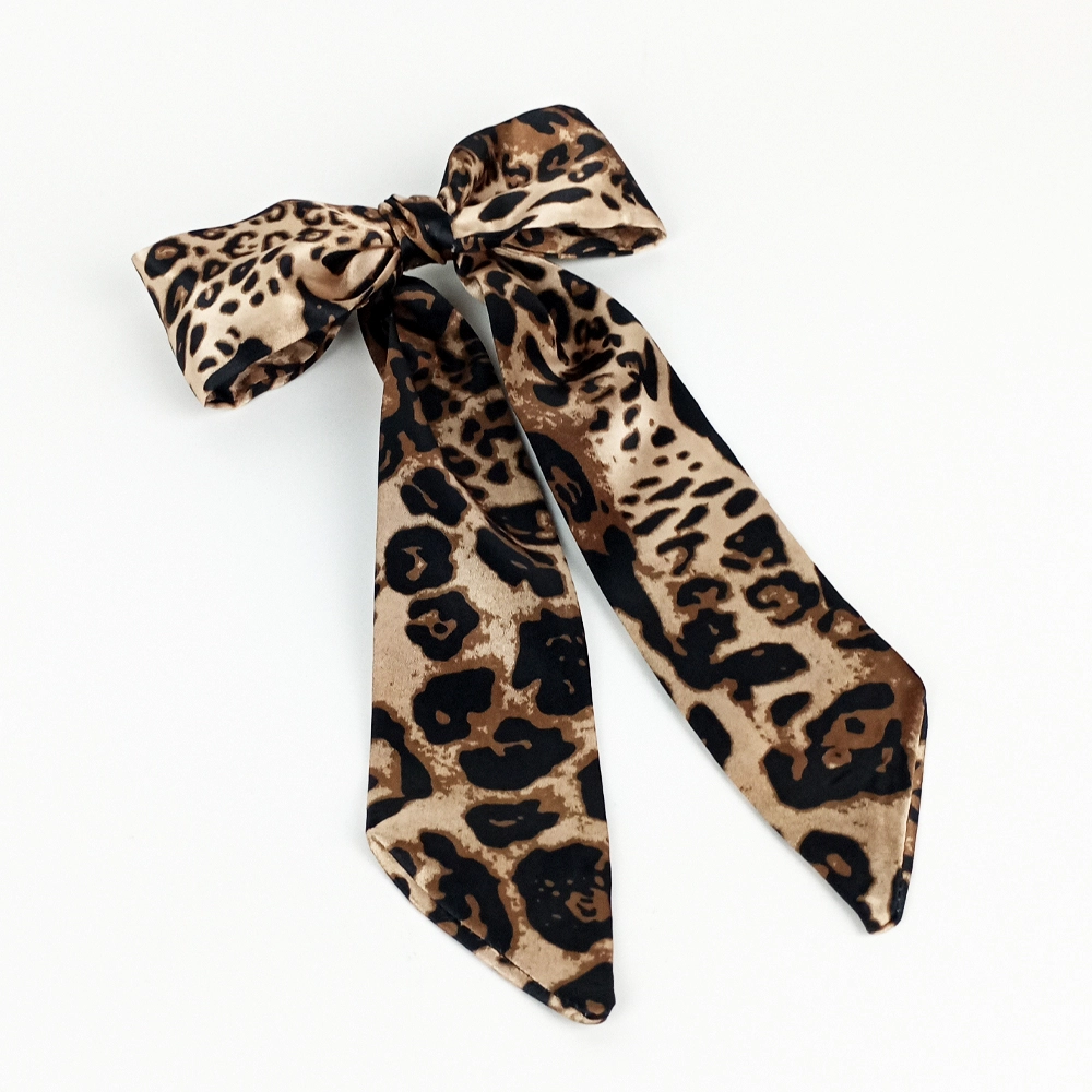 Woodycord%20Saten%20Leopar%20Desenli%20Kuyruklu%20Fiyonk%20Otomatik%20Toka