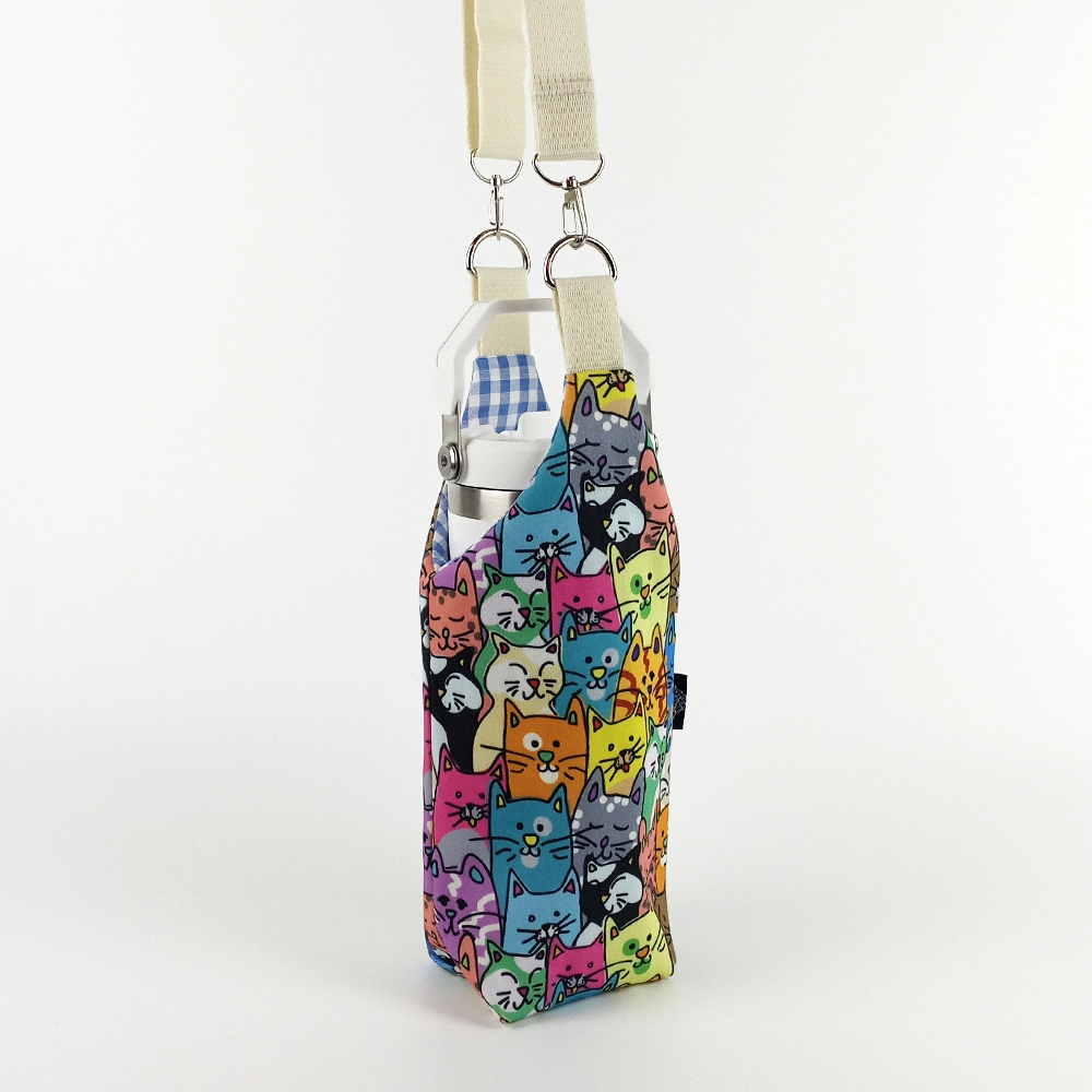 Woodycord%201%20Litrelik%20El%20Yapımı%20U%20Model%20Kedi%20Desen%20Matara%20Kılıfı