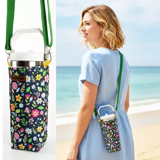 Woodycord 1 Litrelik Matara Kılıfı Su Şişesi Taşıma Çantası Water Bottle Bag