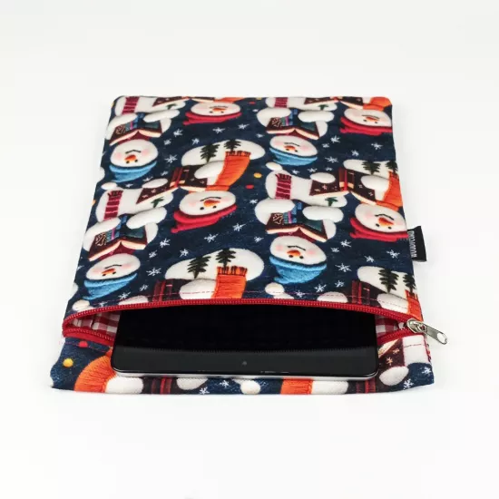 Woodycord El Yapımı Kitap Okuyan 3D Kardan Adam Kitap ve Tablet Kılıfı (21x27 cm)