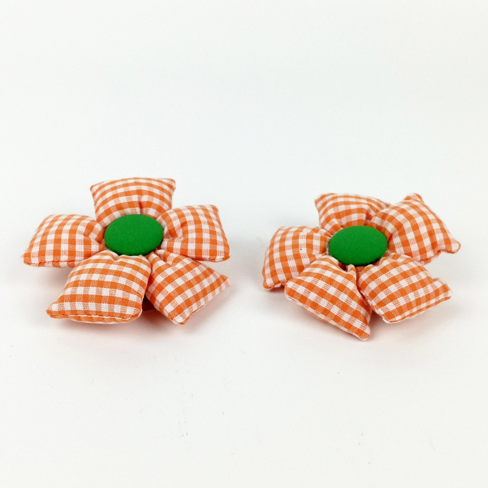 Woodycord%20El%20Yapımı%20Pofuduk%20Kareli%20İkili%20Çiçek%20Toka%20Seti
