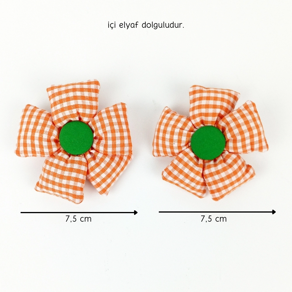 Woodycord%20El%20Yapımı%20Pofuduk%20Kareli%20İkili%20Çiçek%20Toka%20Seti