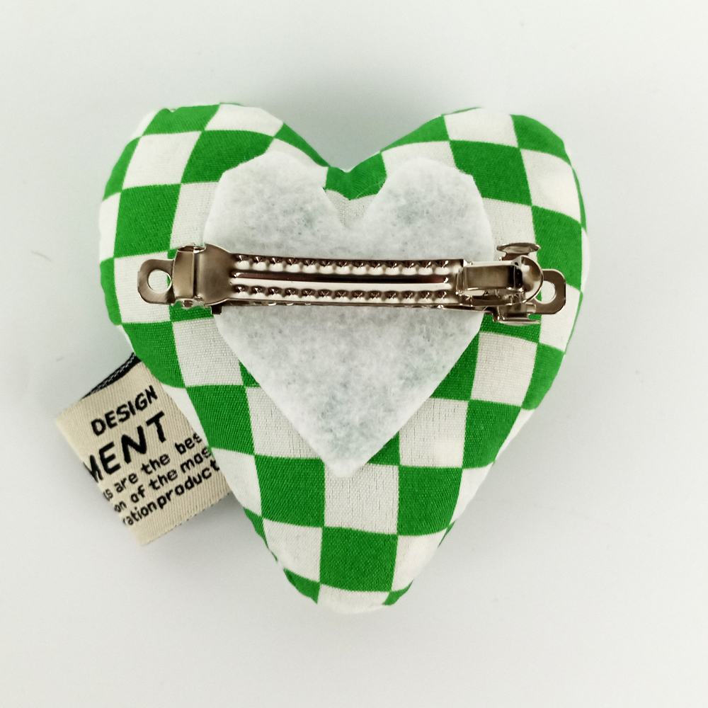 Woodycord%20El%20Yapımı%20Pofuduk%20Yeşil%20Beyaz%20Damalı%20Otomatik%20Kalp%20Toka%20