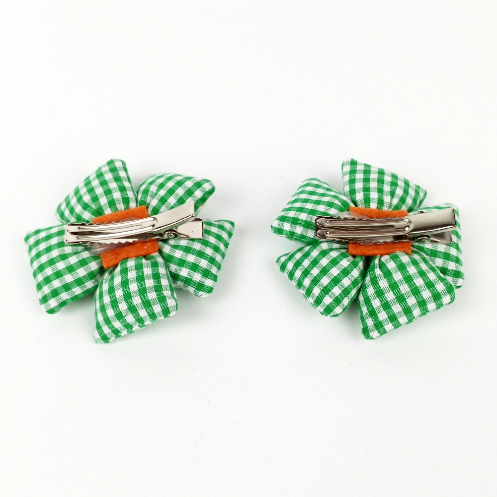 Woodycord%20El%20Yapımı%20Pofuduk%20Kareli%20İkili%20Çiçek%20Toka%20Seti